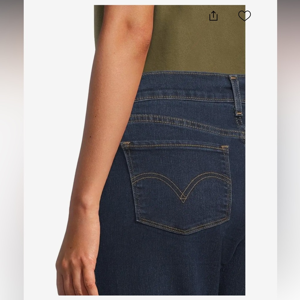 Levi’s GUC 535 Mid-Rise Super Skinny Jeans Size 31 in Medium Indigo Wash - Picture 6 of 14